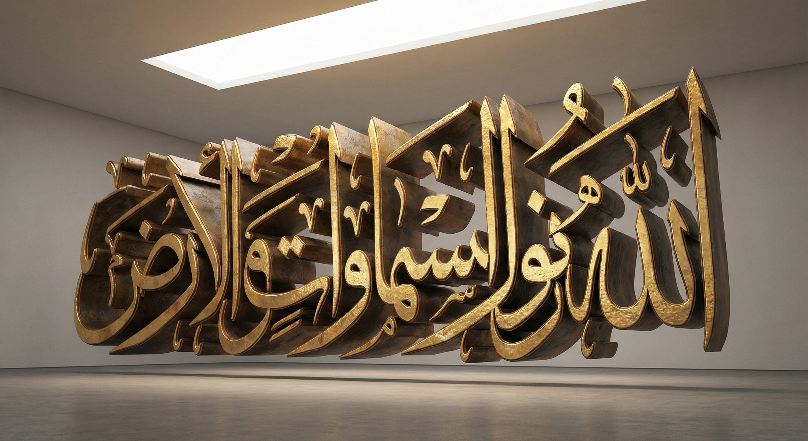 Featured Thuluth 3D calligraphy sculpture