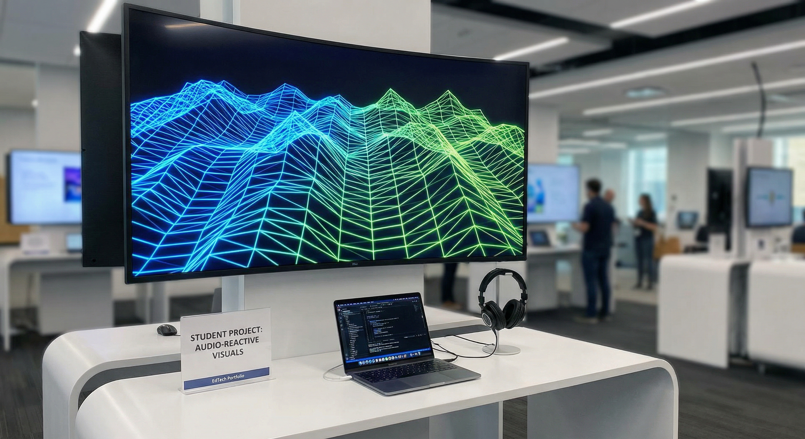 Flowing script extrusion