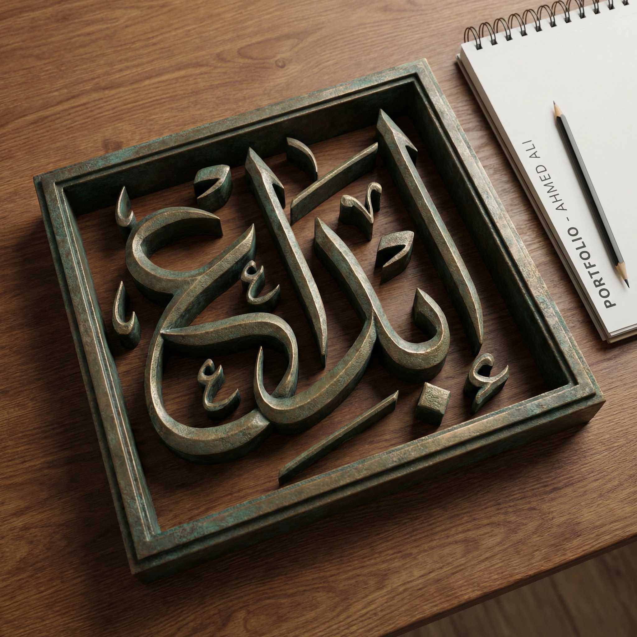 3D Calligraphy Art